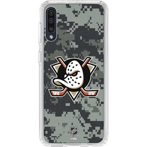 NHL Anaheim Ducks Camo Galaxy A50 Clear Case